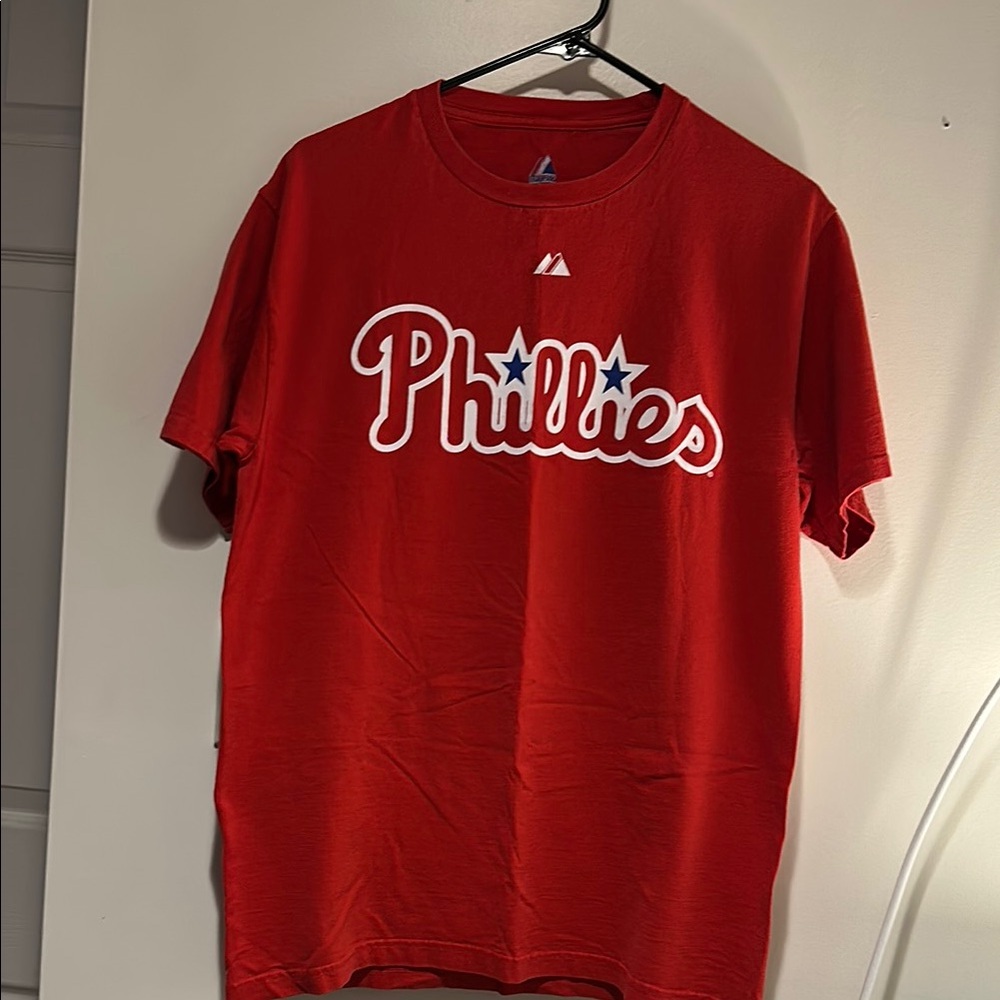 Majestic Phillies Player Tee - Lee (#34)